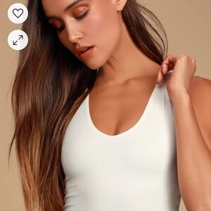 Lulu's Feel Like Dancing White Crop Top